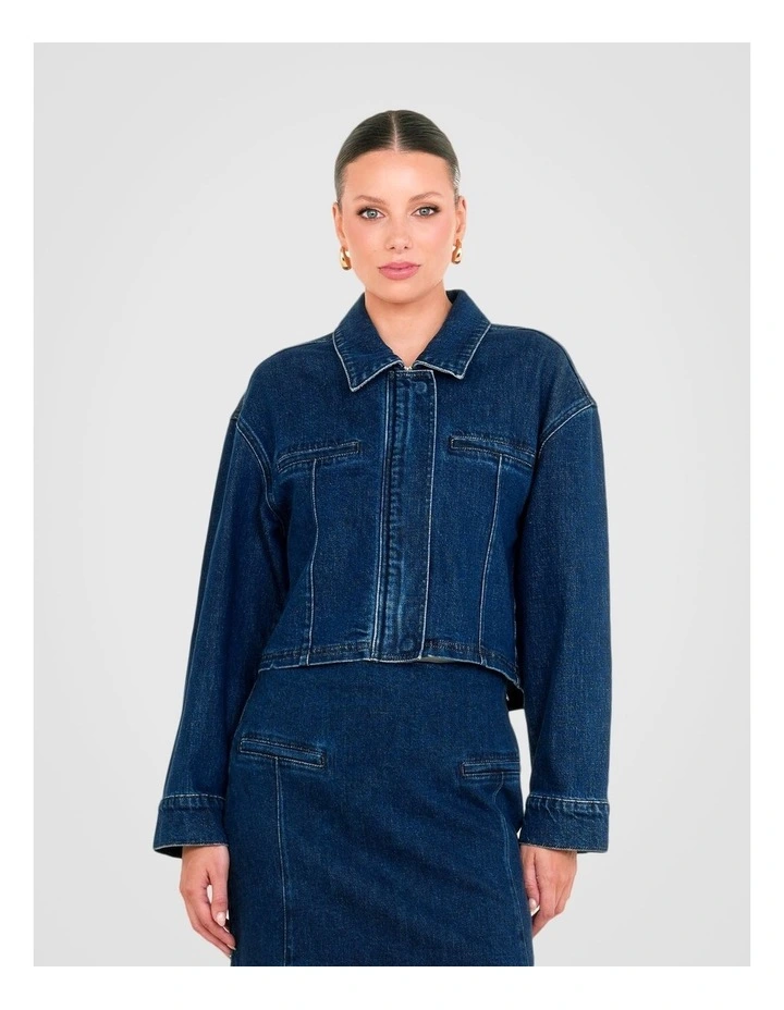 Kimmie Denim Jacket in Indigo image 1