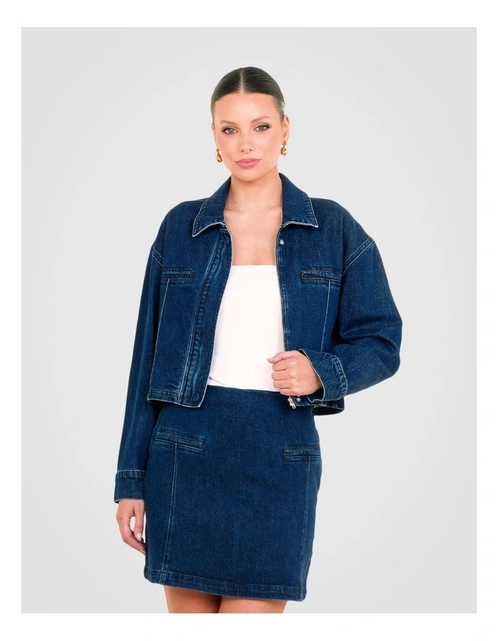 Kimmie Denim Jacket in Indigo image 4