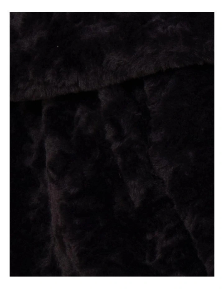 Marlow Faux Fur Jacket in Black image 6