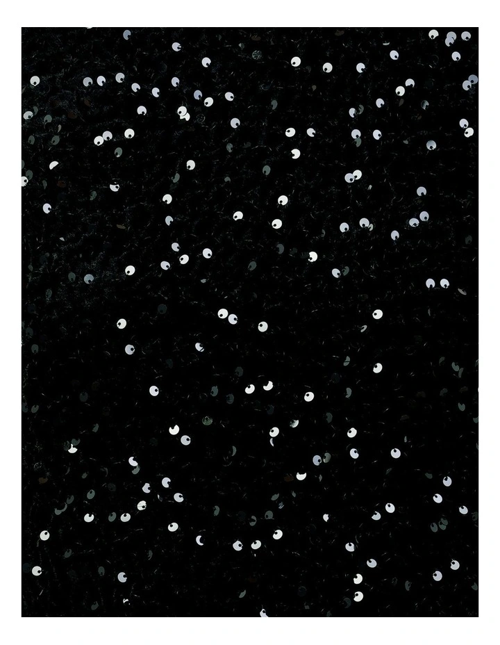 Zanthe Boat Neck Gown in Black image 6