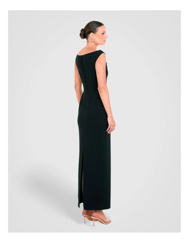 Oaklyn Off Shoulder Gown in Black image 2