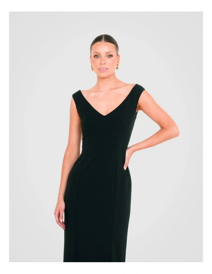 Oaklyn Off Shoulder Gown in Black image 4