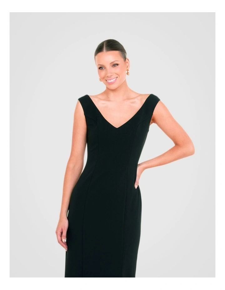 Oaklyn Off Shoulder Gown in Black image 5