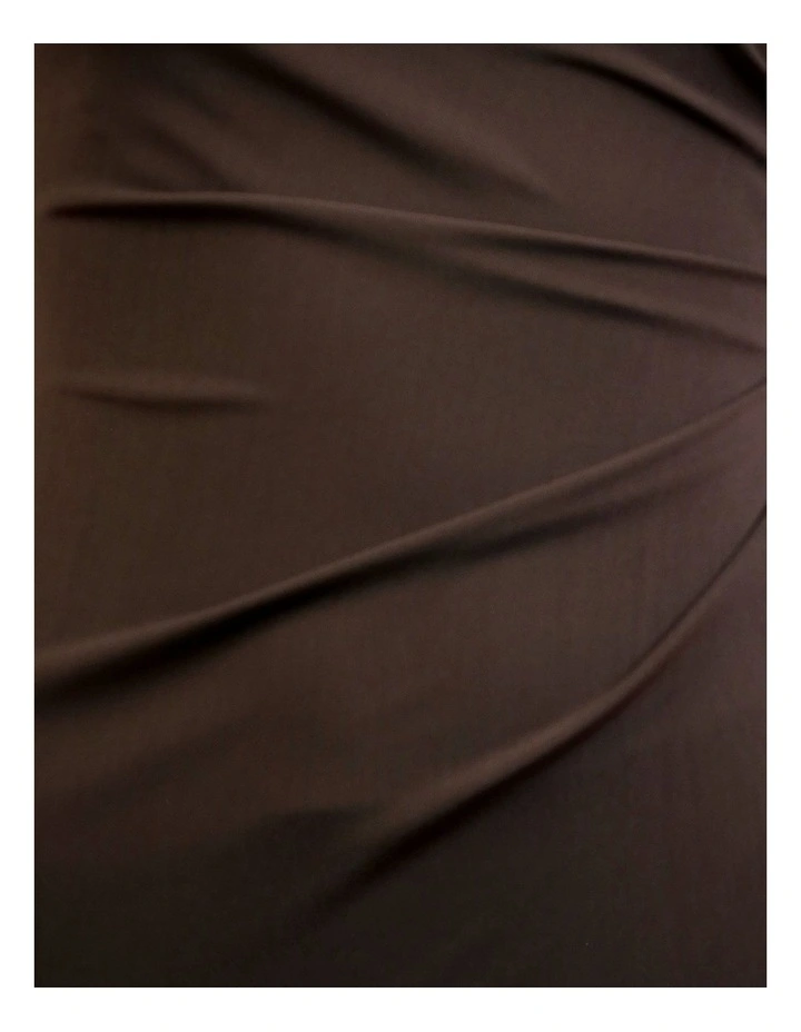 Lamarr Square Neck Maxi Dress in Brown image 6