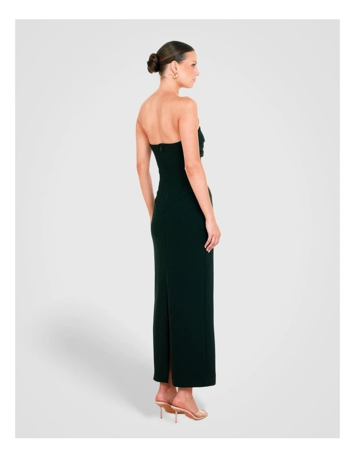 Madiera Strapless Gown in Emerald image 2