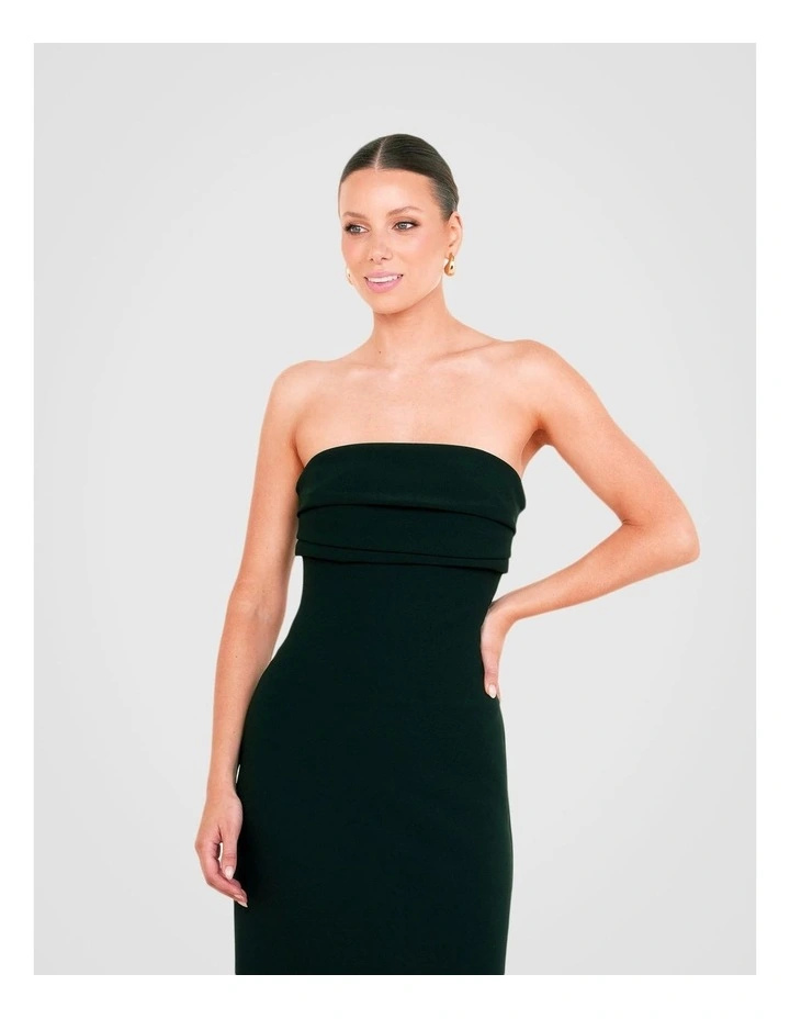 Madiera Strapless Gown in Emerald image 5