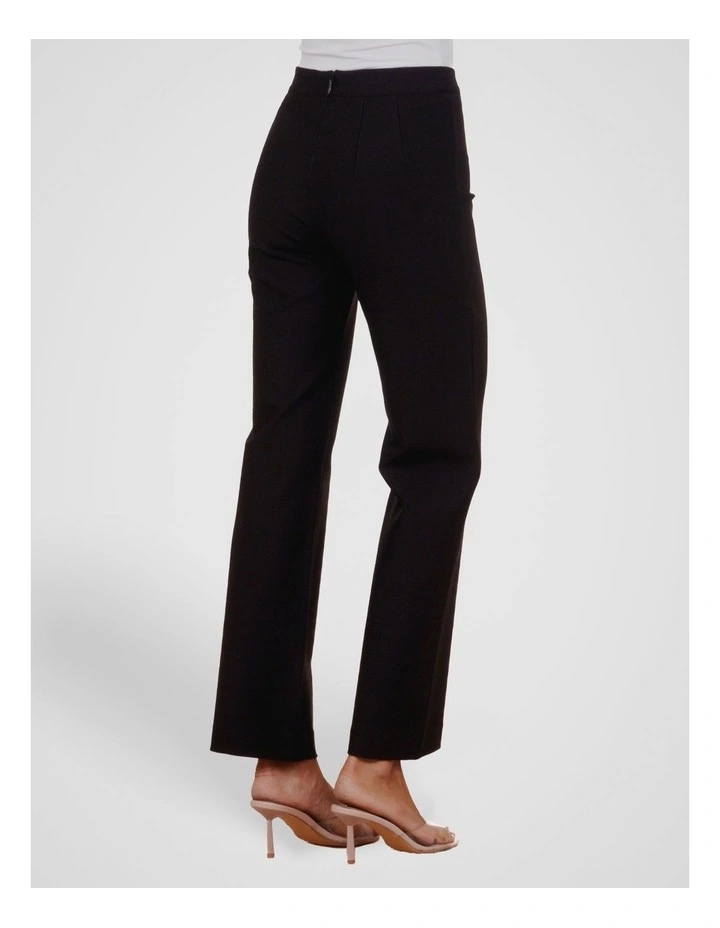 Yuri Slim Ponte Pant in Black image 2