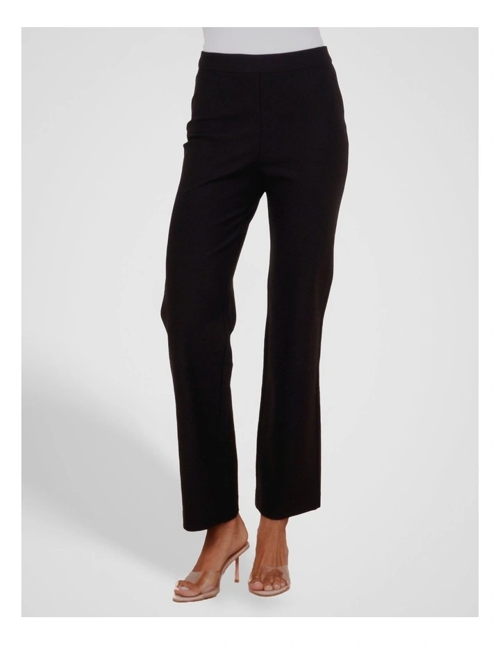 Yuri Slim Ponte Pant in Black image 3