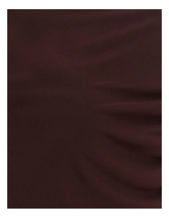 Stella Off Shoulder Maxi Dress in Brown image 6