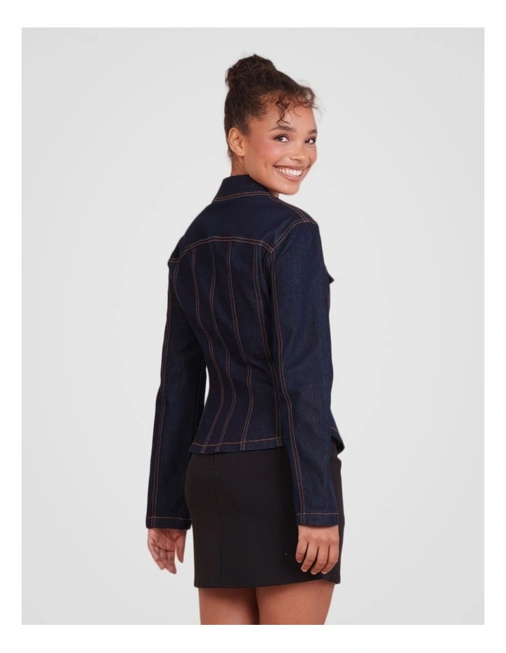Farah Classic Denim Jacket in Indigo image 2