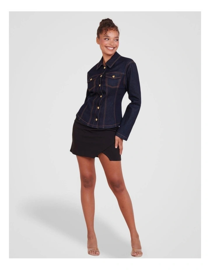 Farah Classic Denim Jacket in Indigo image 5