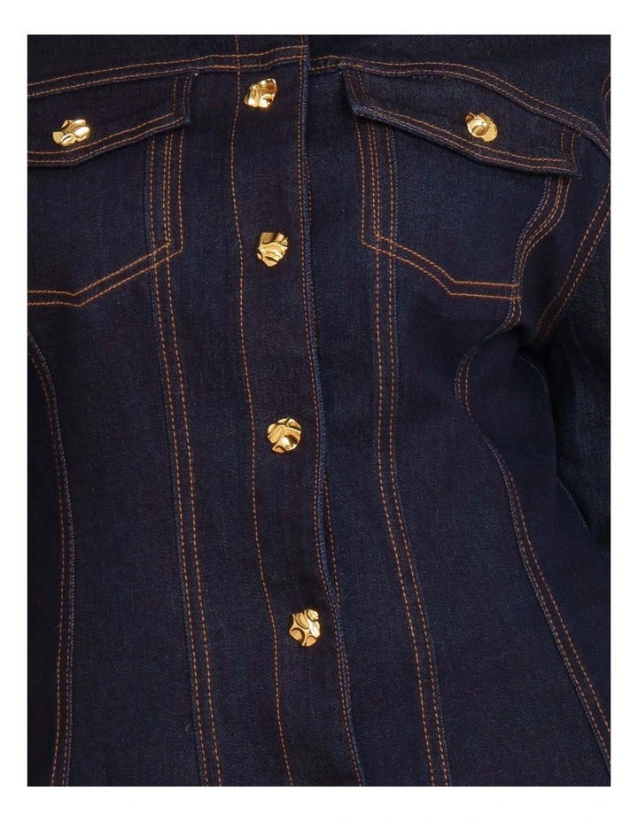 Farah Classic Denim Jacket in Indigo image 6