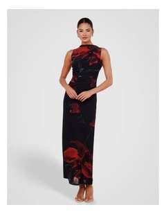 Reign Gathered Maxi Dress in Multi