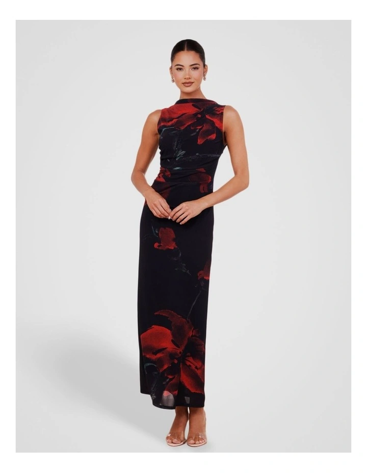 Reign Gathered Maxi Dress in Multi image 1