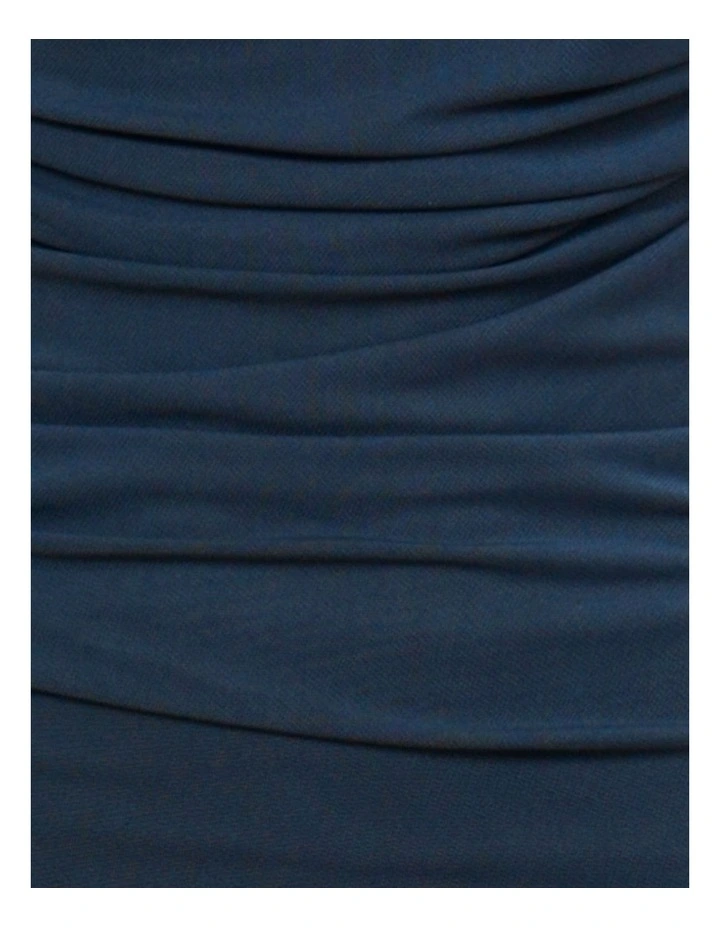 Louiza Gathered Mesh Top in Teal image 6