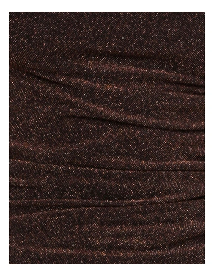 Vera Boat Neck Metallic Top in Black image 6