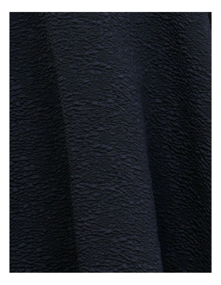 Marlo High Neck Midi Dress in Navy image 6