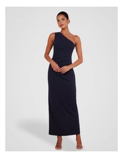 Dessie One Shoulder Maxi in Navy