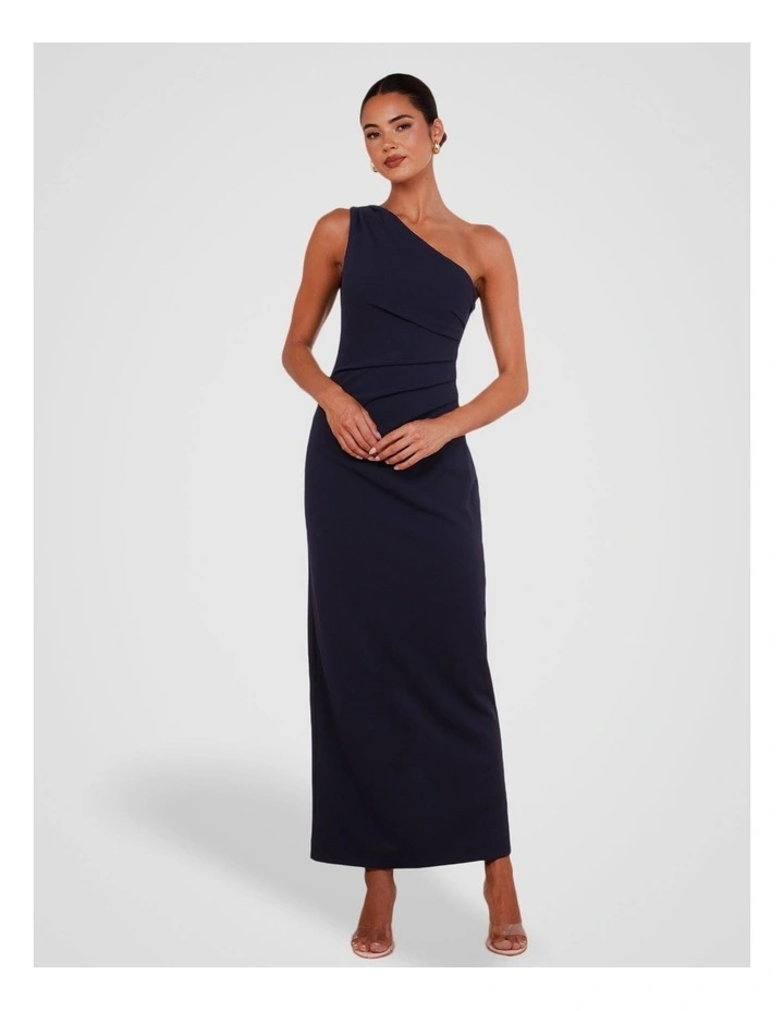 Dessie One Shoulder Maxi in Navy image 1