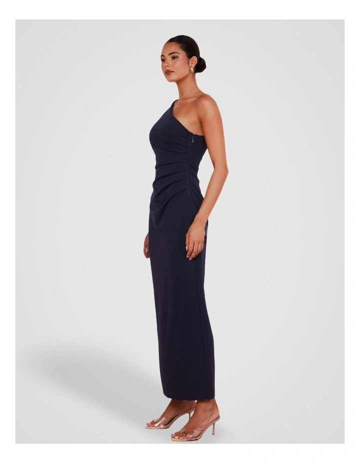 Dessie One Shoulder Maxi in Navy image 3