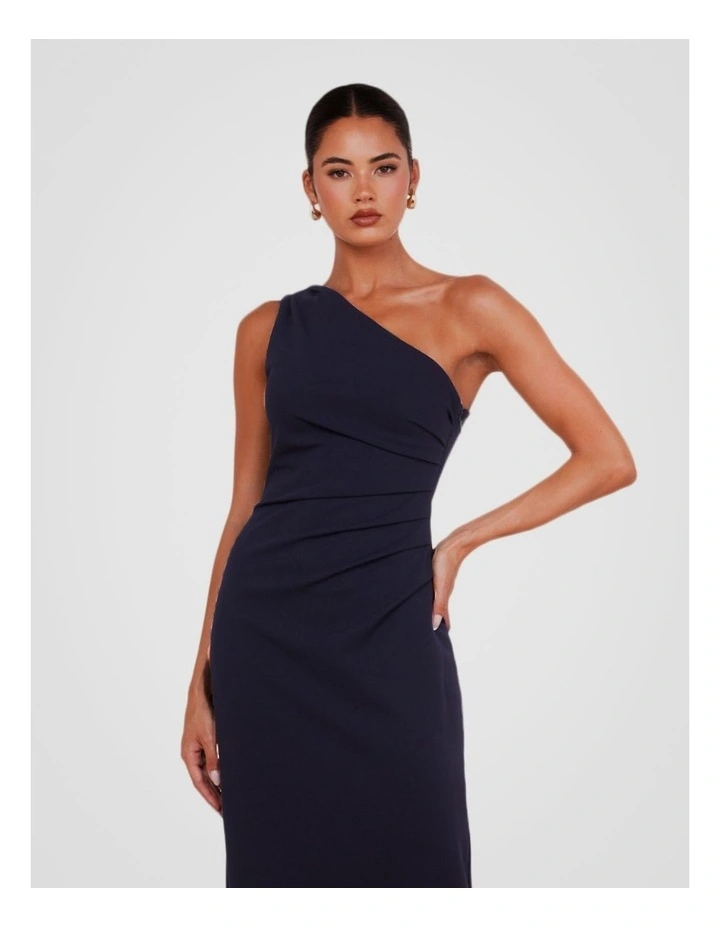 Dessie One Shoulder Maxi in Navy image 4