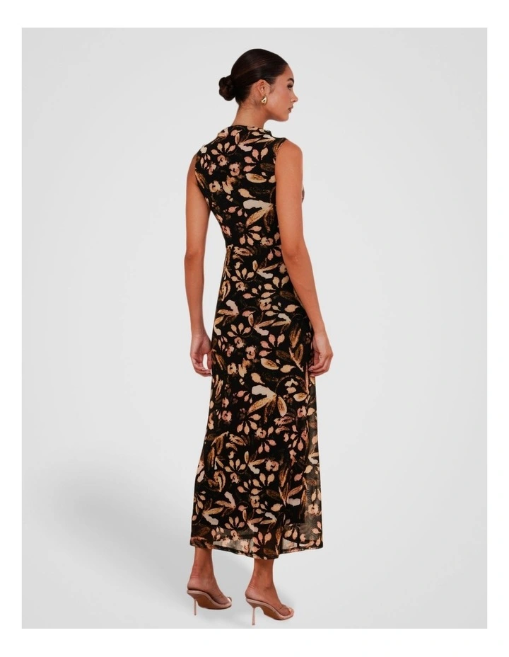 Hayman Gathered Maxi Dress in Print image 2