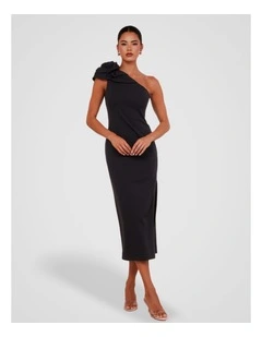 Warren One Shoulder Maxi in Black