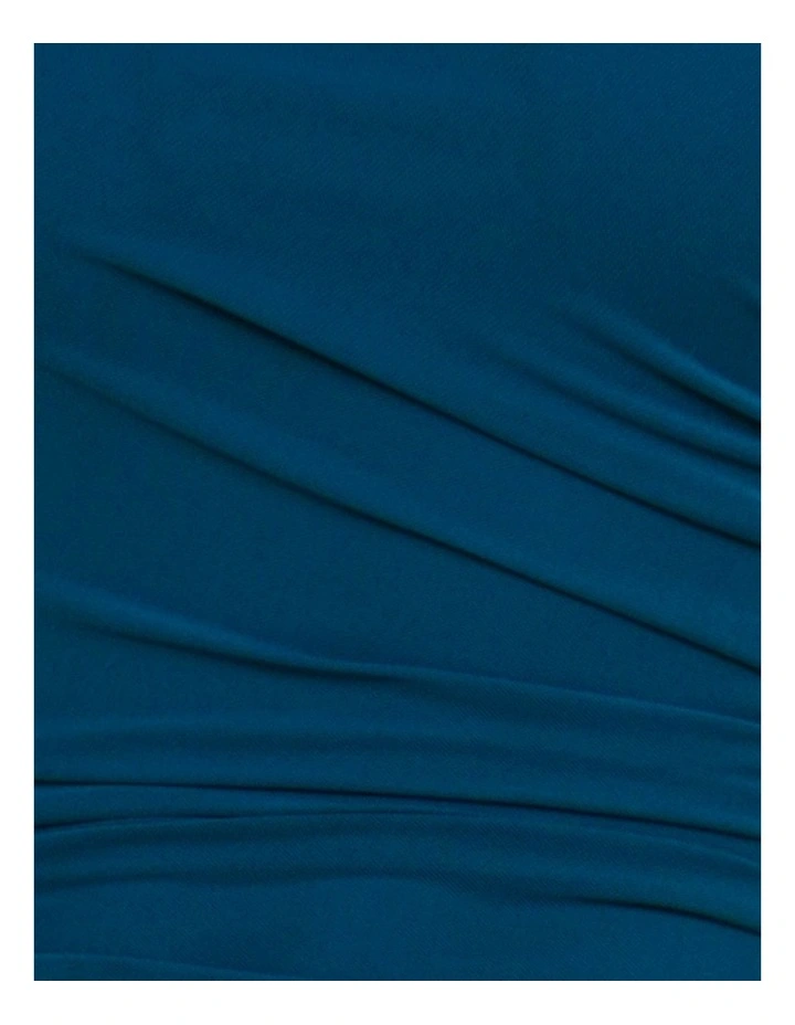 Heidi Asymmetric Maxi Dress in Teal image 6