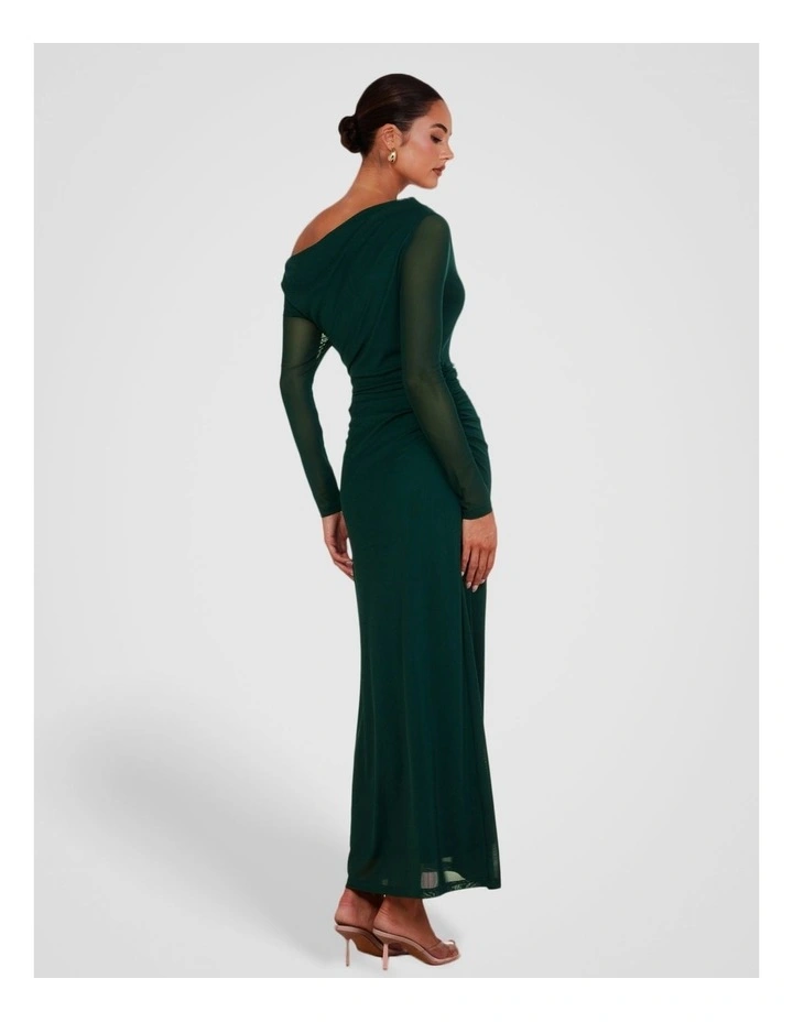 Xylona Longsleeve Maxi Dress in Emerald image 2