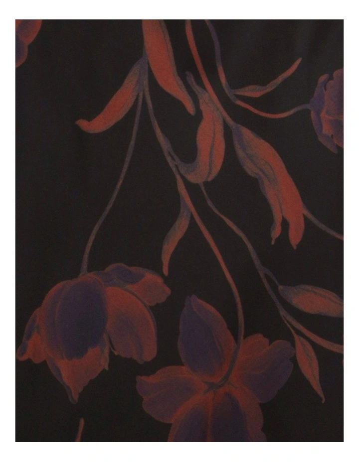 Cher Wrap Front Maxi Dress in Print image 6