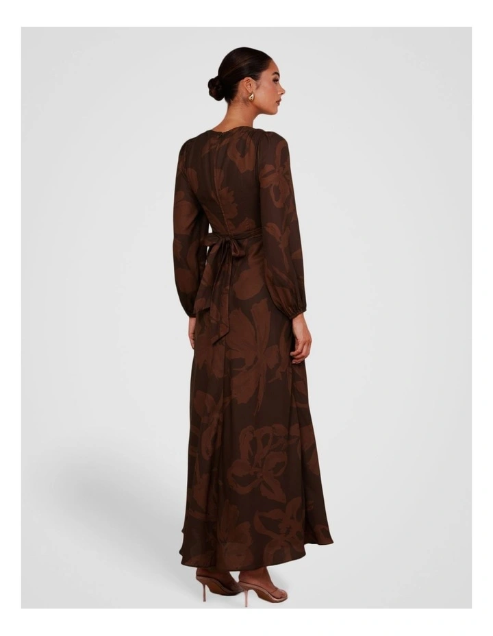 Coco Wrap Front Maxi Dress in Print image 2