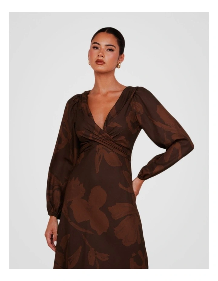 Coco Wrap Front Maxi Dress in Print image 5