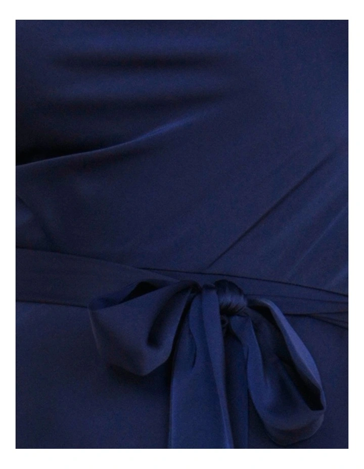 Avery One Shoulder Maxi Dress in Navy image 6