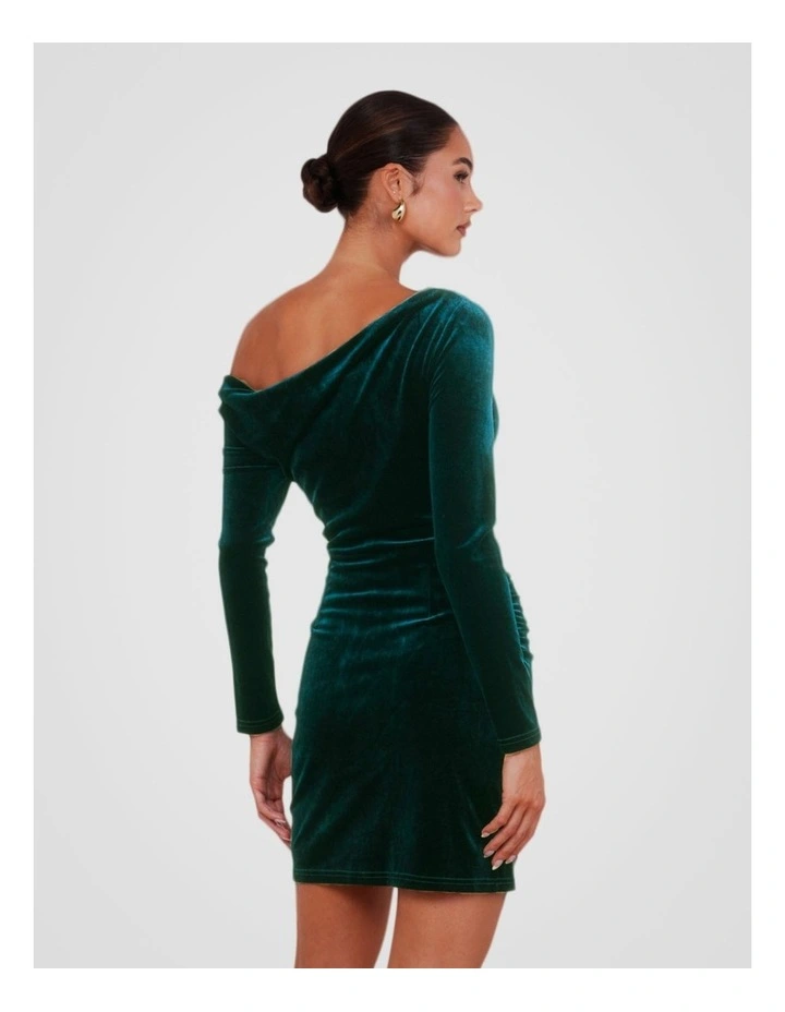 Yadira Longsleeve Mini Dress in Teal image 2