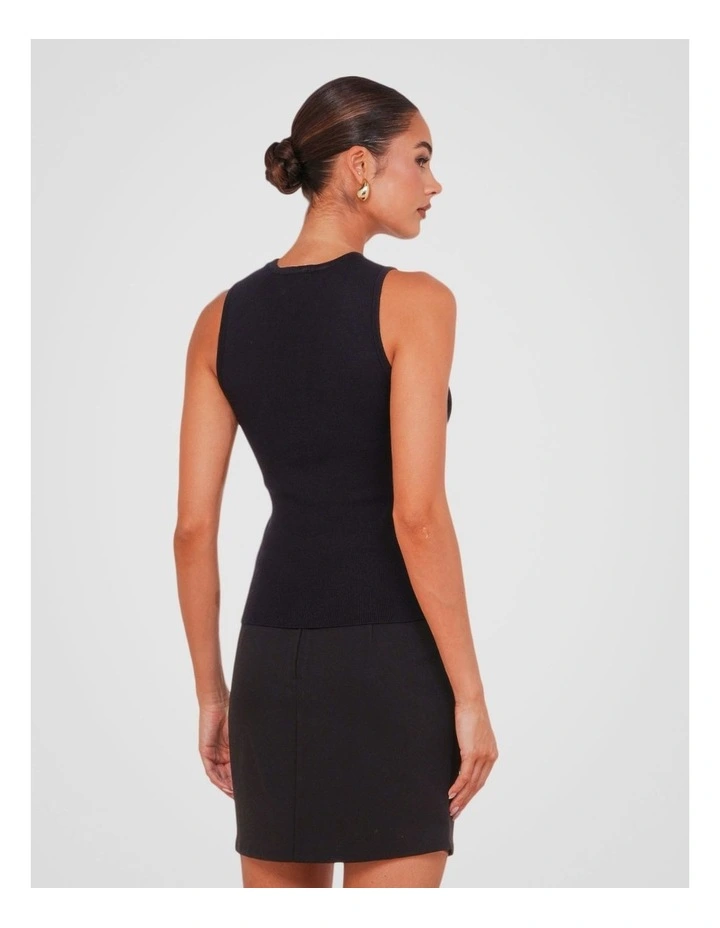 Xae Vest Top in Black image 2
