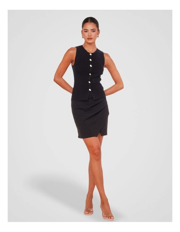 Xae Vest Top in Black image 5