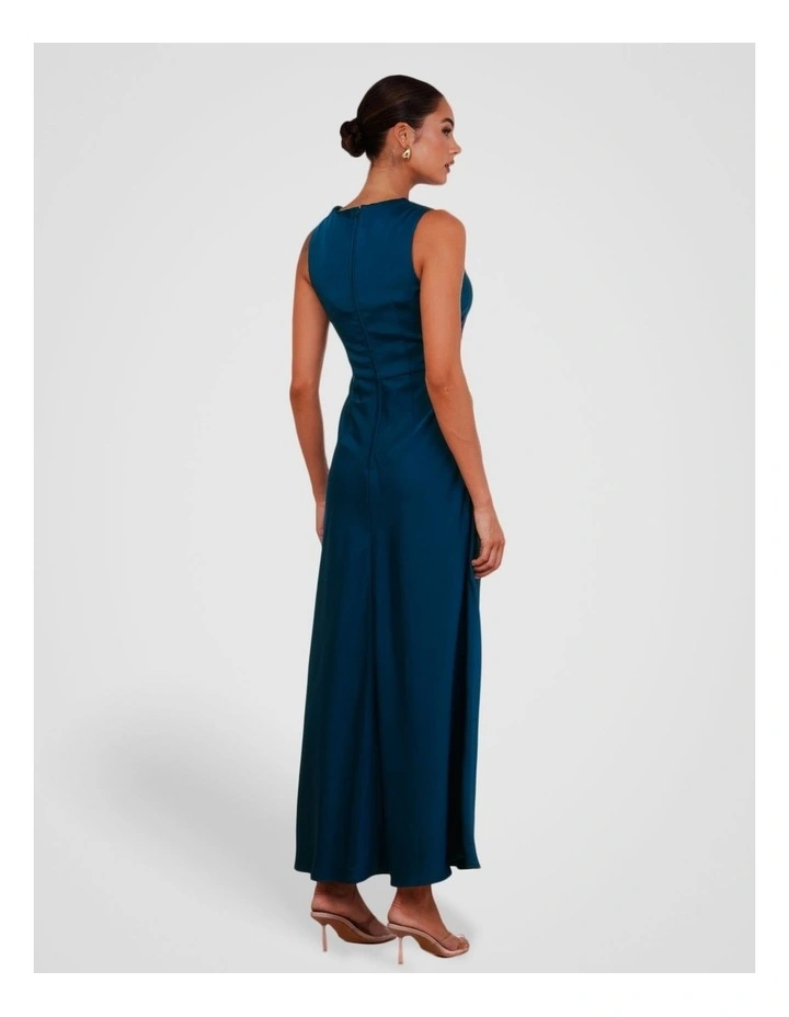 Annalise Sleeveless Maxi Dress in Teal image 2