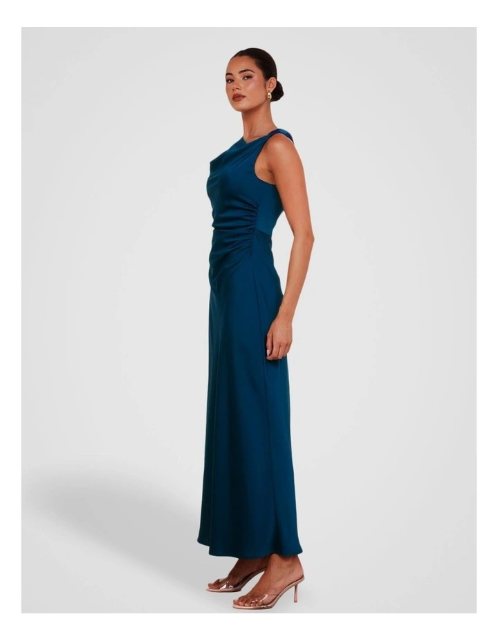 Annalise Sleeveless Maxi Dress in Teal image 3