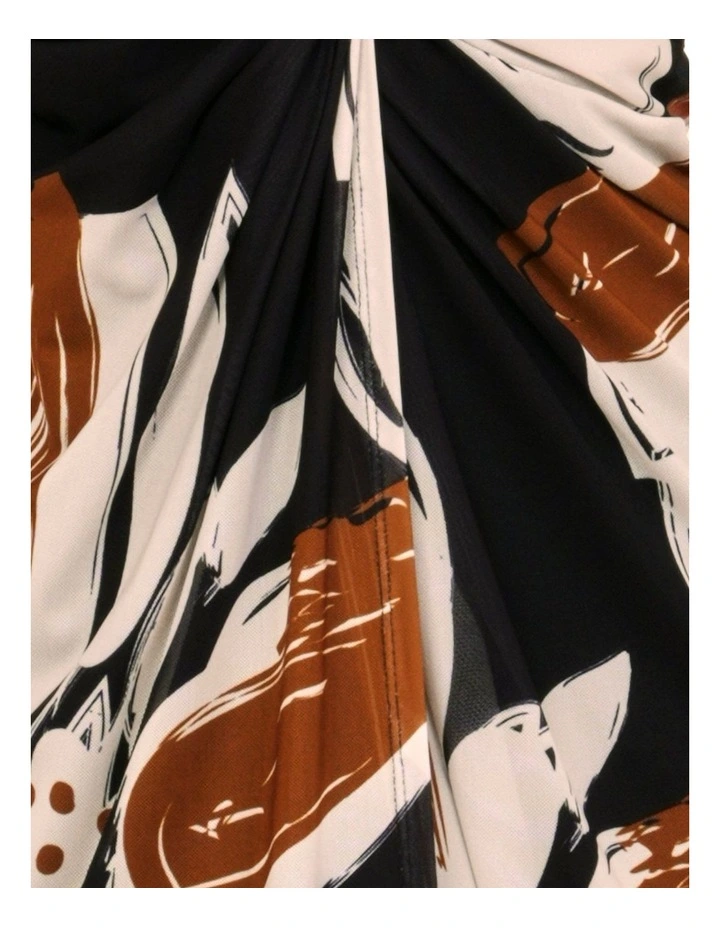 Solange Off Shoulder Gown in Print image 6