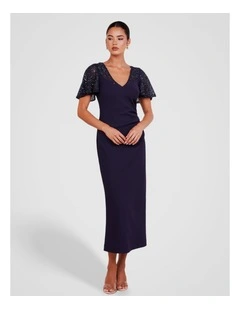 Hailey Beaded Shoulder Midi