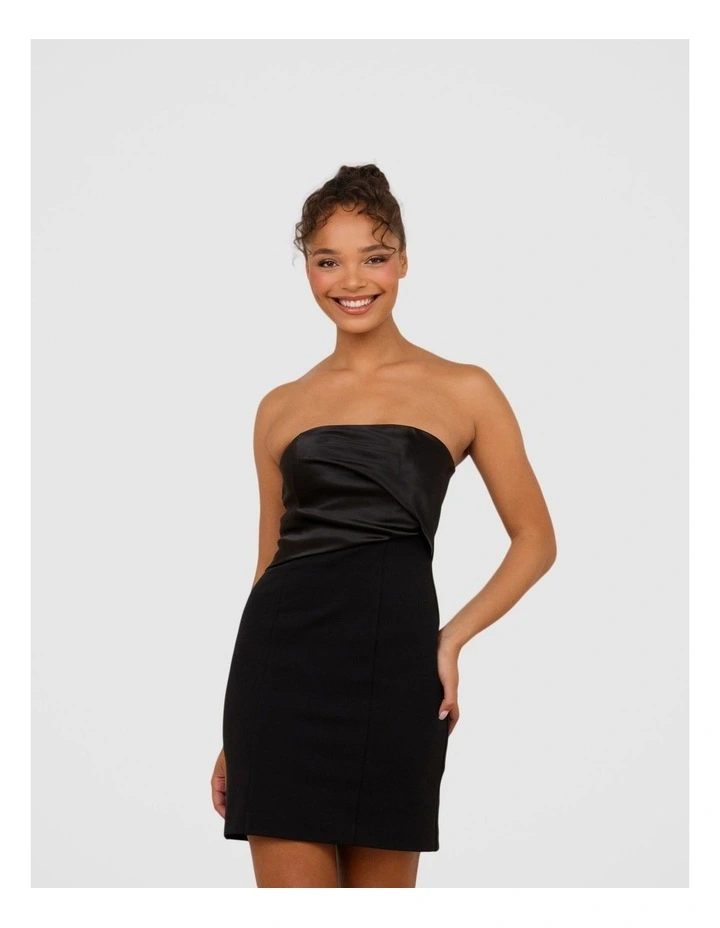 Urim Strapless Mini Dress in Black image 1