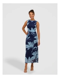 Jamison Mesh Maxi Dress in Floral Print
