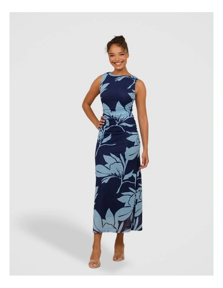 Jamison Mesh Maxi Dress in Floral Print image 1