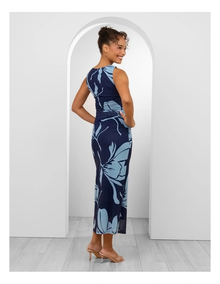 Jamison Mesh Maxi Dress in Floral Print image 2