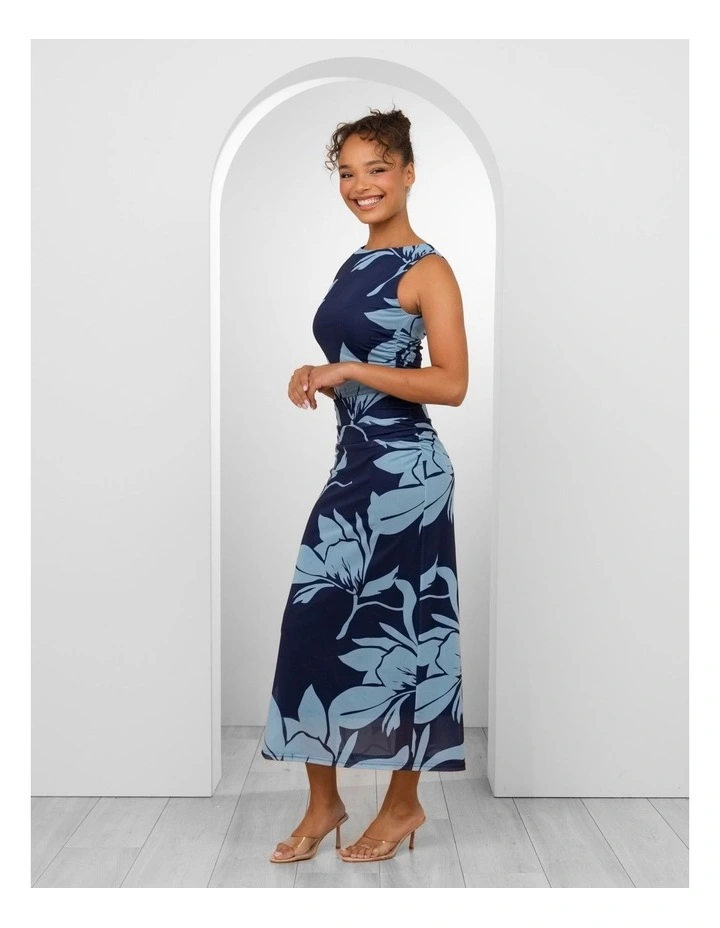 Jamison Mesh Maxi Dress in Floral Print image 3