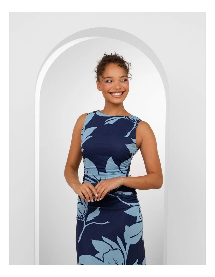Jamison Mesh Maxi Dress in Floral Print image 5