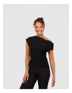 Faye Asymmetrical Mesh Top