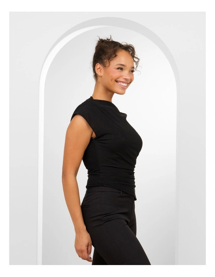 Faye Asymmetrical Mesh Top image 4