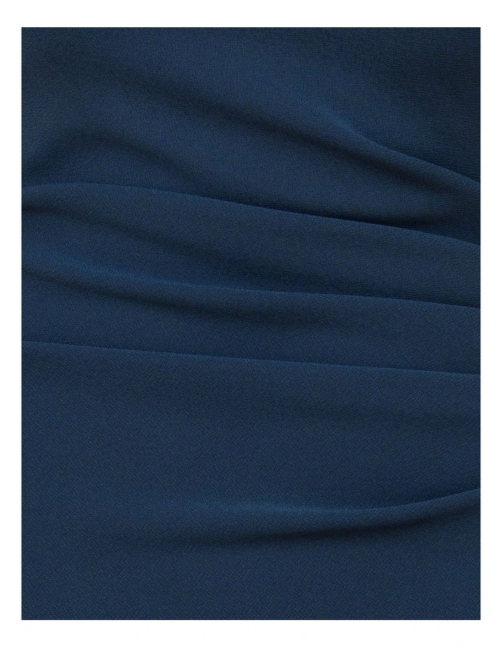Ellie Drape One Shoulder Dress in Teal image 6