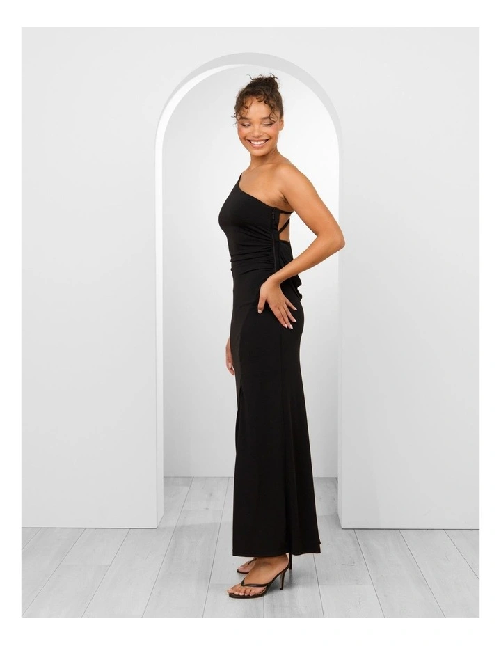 Corinne One Shoulder Cowl Gown image 4